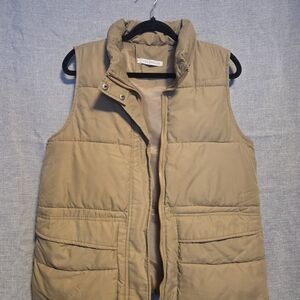 Classic Quilted Vest in Tan - Women's Lightweight Layer